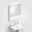 Miroir Clou Look at Me 70x80cm éclairage LED IP44 Blanc mat SW417035
