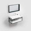 Clou Frame 90x42cm profil tubulaire Noir mat SW411463
