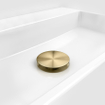 Clou Mini Wash Me plug met afdekkap goud geborsteld PVD SW1108685
