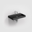 Clou Wash Me lavabo 70x42x8cm sans bonde Céramique Noir mat SW440842