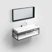 Clou Look at Me miroir 110x50cm encadrement Noir mat SW417061