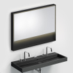 Miroir Clou Look at Me 110x80cm Éclairage LED IP44 Noir mat SW417050