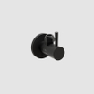 Clou InBe design robinet d'arrêt d'angle type 1 rond noir mat SW208999