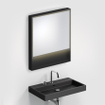Clou Look at Me spiegel 70x80cm LED-verlichting IP44 Zwart mat SW417048