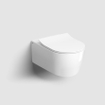 Clou New Hammock WC suspendu - 54x36.5x38cm - sans bride - avec abattant fin - à fond profond - blanc brillant SW1442471