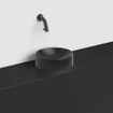Clou Vale lavabos fontaines en céramique vasque ronde Noir mat SW451476