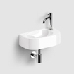 Clou InBe Ensemble vasque - 41x22.5x11cm - ovale - avec robinet - avec bonde - avec siphon - céramique blanche - chrome SW957695