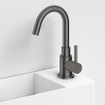 Clou Freddo Robinet lave-mains - 20,5 cm - bec pivotant - lavabo à poser - 1 trou - gunmetal brossé SW1108677