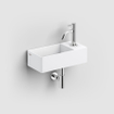 Clou New Flush 3 Lave-main avec trou de robinet perçable aluite blanc mat SW106245