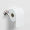 Clou flat porte-rouleau de papier toilette 16.5x4.8cm en forme de l sans abattant acier inoxydable brossé SW644000