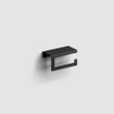 Clou Fold porte-rouleau de papier toilette sans clapet modèle courbé noir mat SW417044