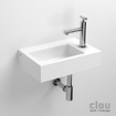 Clou Flush 2 fontein 36x24.5x9cm zonder kraangat met plug Keramiek Wit TWEEDEKANS OUT11223