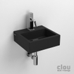 Clou Flush 1 fontein 28x27cm kraangat Keramiek Zwart mat SW9356