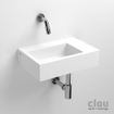 Clou Flush 2 fontein 36x9x24.5cm voorbewerkt kraangat aluite Wit mat SW9363