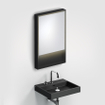 Clou Look at Me spiegel 50x80cm LED-verlichting IP44 Zwart mat SW417062