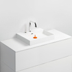 Clou Wash Me lavabo 50x42x8cm sans bonde Céramique Blanc SW440839