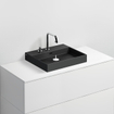 Clou Wash Me lavabo 50x42x8cm sans bonde Céramique Noir mat SW440843