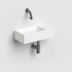 Clou Flush 3 lave-mains 36x18cm sans trou de robinet à droite blanc mat cér. SW795715