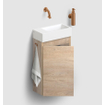 Clou InBe Fonteinonderkast - 36x55x18cm - links - grieks eiken TWEEDEKANS OUT14754