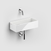 Clou New Flush 3.1 Lave-main sans plan de robinet céramique blanc brillant SW106240