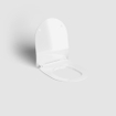 Clou New Hammock Wandtoilet - 54x36.5x38cm - spoelrandloos - met dunne zitting - diepspoel - glans wit SW1442471