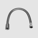 Clou Tuyau de raccordement 30cm pvc2x filetage intérieur 3/8"gunm. brossé PVD SW1119309