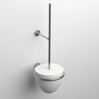 Clou Slim toiletborstelgarnituur 13.2x37cm rvs geborsteld