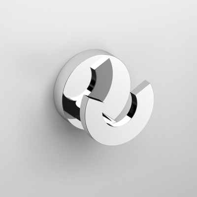 Clou Flat crochet porte-serviettes 4,8x4,8x3,6cm double Chrome