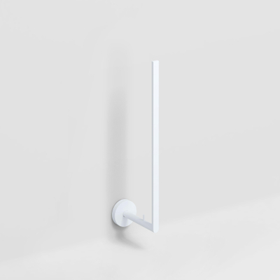 Clou Flat porte-rouleaux de réserve 4,8x30,6cm pour 3 pièces Blanc mat