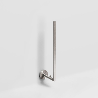Clou Flat porte-rouleau de réserve 4,8x30,6cm pour 3 pièces inox brossé