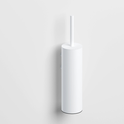 Clou Sjokker ensemble porte-balai de toilette 8x37.2cm modèle mural Blanc mat