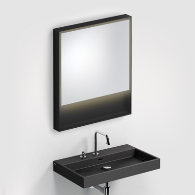 Clou Look at Me Miroir 70cm avec éclairage LED IP44 Noir mat