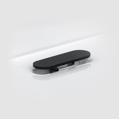 Clou afvoerplug en sifon aansluiting voor flush/first fontein zwart mat