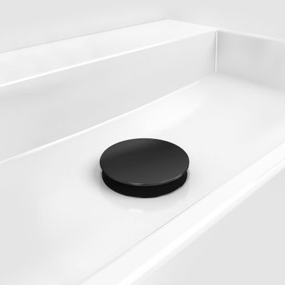 Clou Mini Wash Me bouchon avec capot de recouvrement non obturable Noir mat