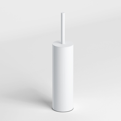 Clou Sjokker porte-balai WC 8x37,2cm sur pied Blanc mat