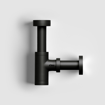 Clou Mini Suk siphon design 3,8x29cm spécialement pour petits lave-mains Noir mat