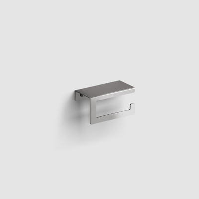 Clou Fold porte-rouleau papier toilette sans couvercle - modèle courbé - inox gebors.