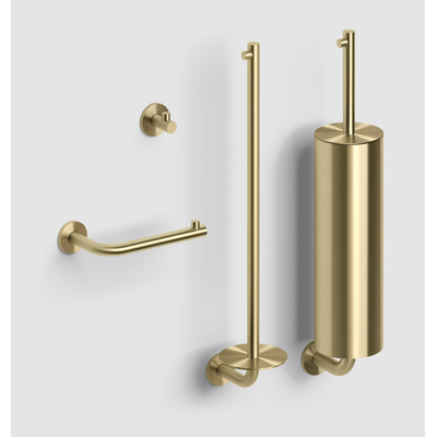Clou Kaldur set d'accessoires WC or brossé PVD