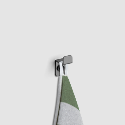 Clou Fold enkele haak gunmetal geborsteld PVD