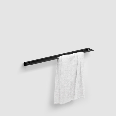 Clou Fold porte-serviettes 60cm noir mat revêtement par poudre