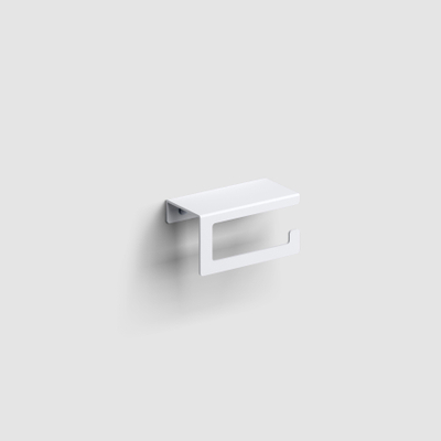 Clou Fold porte-rouleau de papier toilette sans couvercle modèle courbé blanc mat