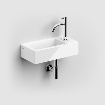 Clou Flush 3 lave-mains 36x18x9cm trou de robinet à droite Céramique Blanc