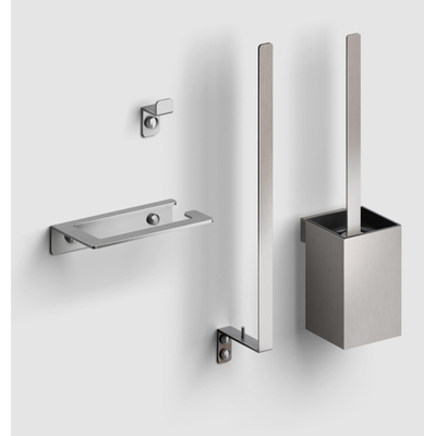 Clou Fold toilet accessoireset rvs geborsteld