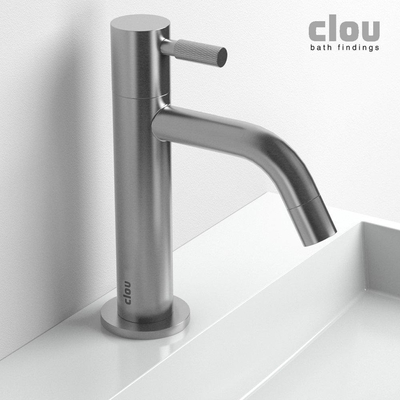 Clou Freddo 2 Robinet de lave mains 16.5x10.5cm inox brossé