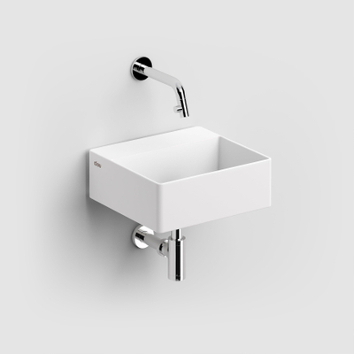 Clou New Flush 1 Lave-main avec trou de robinet perçable aluite blanc mat
