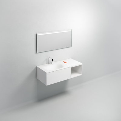 Clou Hammock armoire à tiroirs 70x30cm tiroir push-to-open MDF Blanc mat