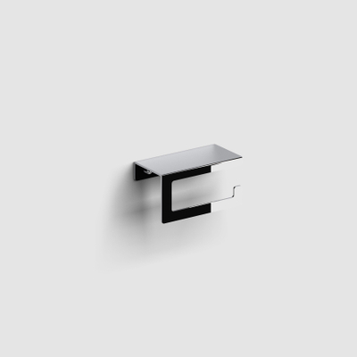 Clou Fold porte-rouleau de papier toilette sans couvercle modèle courbé chrome