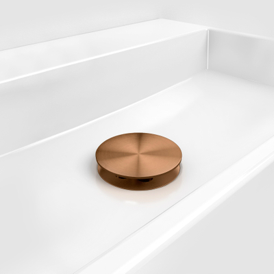 Clou Mini Wash Me plug met afdekkap brons geborsteld PVD