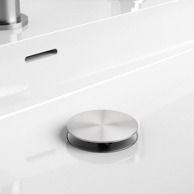 Clou Pollux bonde avec capuchon de recouvrement non obturable inox brossé