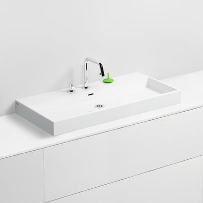 Clou Wash Me lavabo 90x42cm sans bonde Céramique Blanc